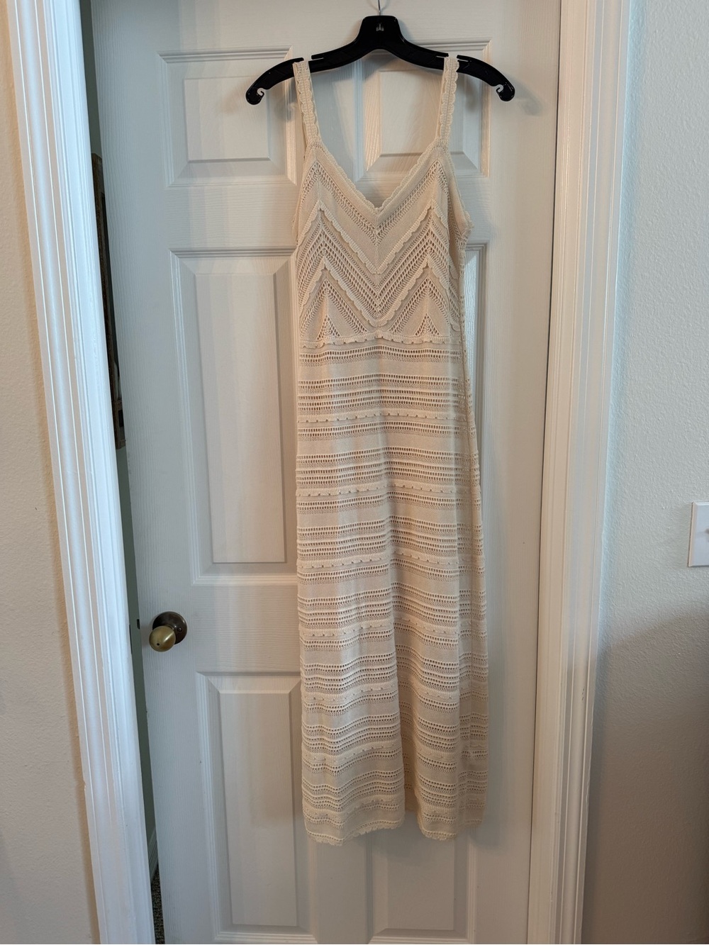 NWT Zimmermann Lucky Crochet Knit Midi Dress Cream Size 1 Small-Authentic $795 - Picture 6 of 16